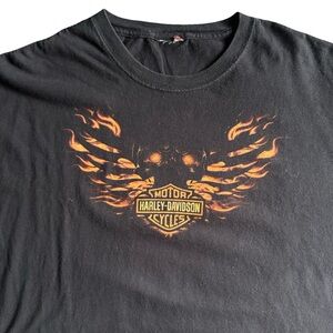 Harley-Davidson Hacienda Scottsdale Arizona Flame Skull T-Shirt - Size XL